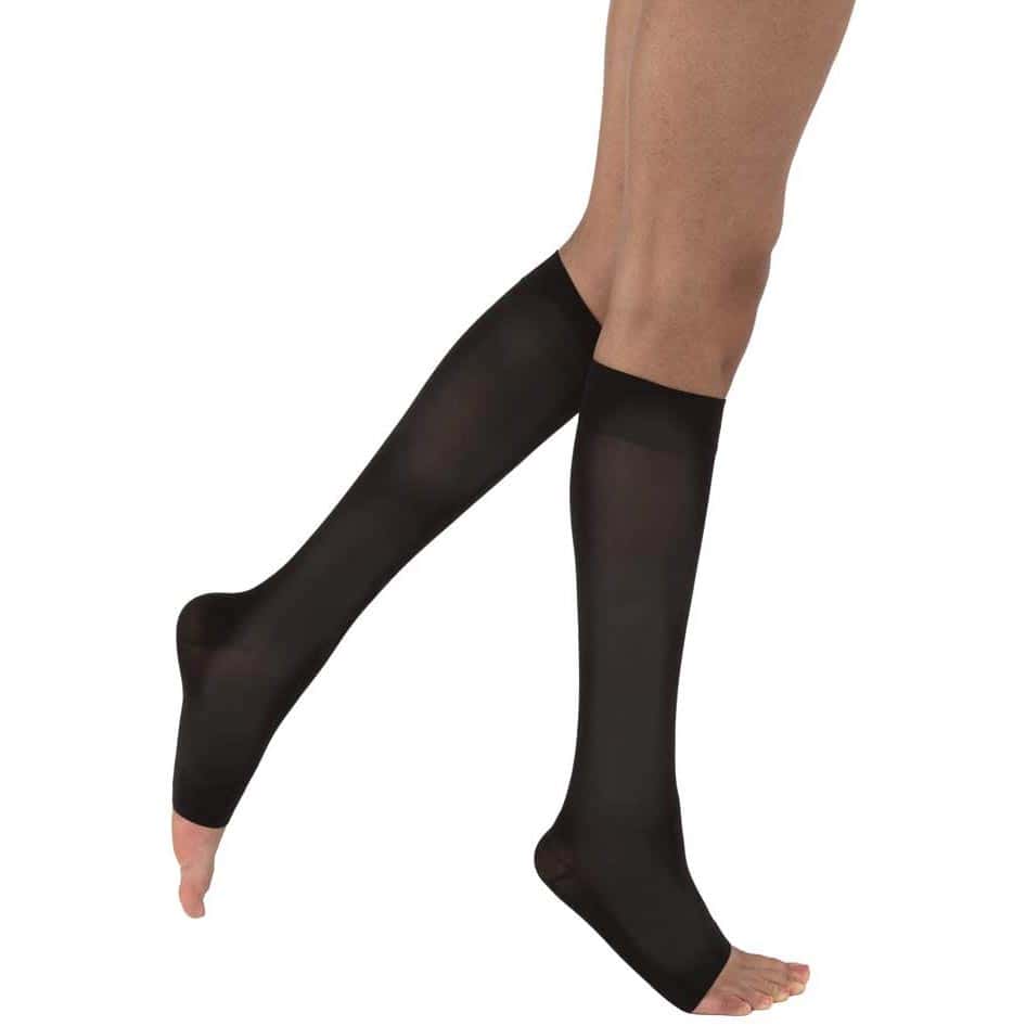 Jobst Opaque Knee High Compression Stockings with SoftFit Technology Band - Image 2