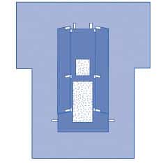 Medline Sterile CVMax Cardiovascular Drape with Chest Incise - Case of 6 - Image 2