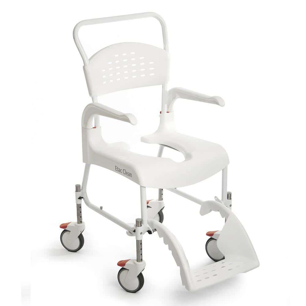 Etac Clean Height Adjustable Shower Commode Chair - Image 1