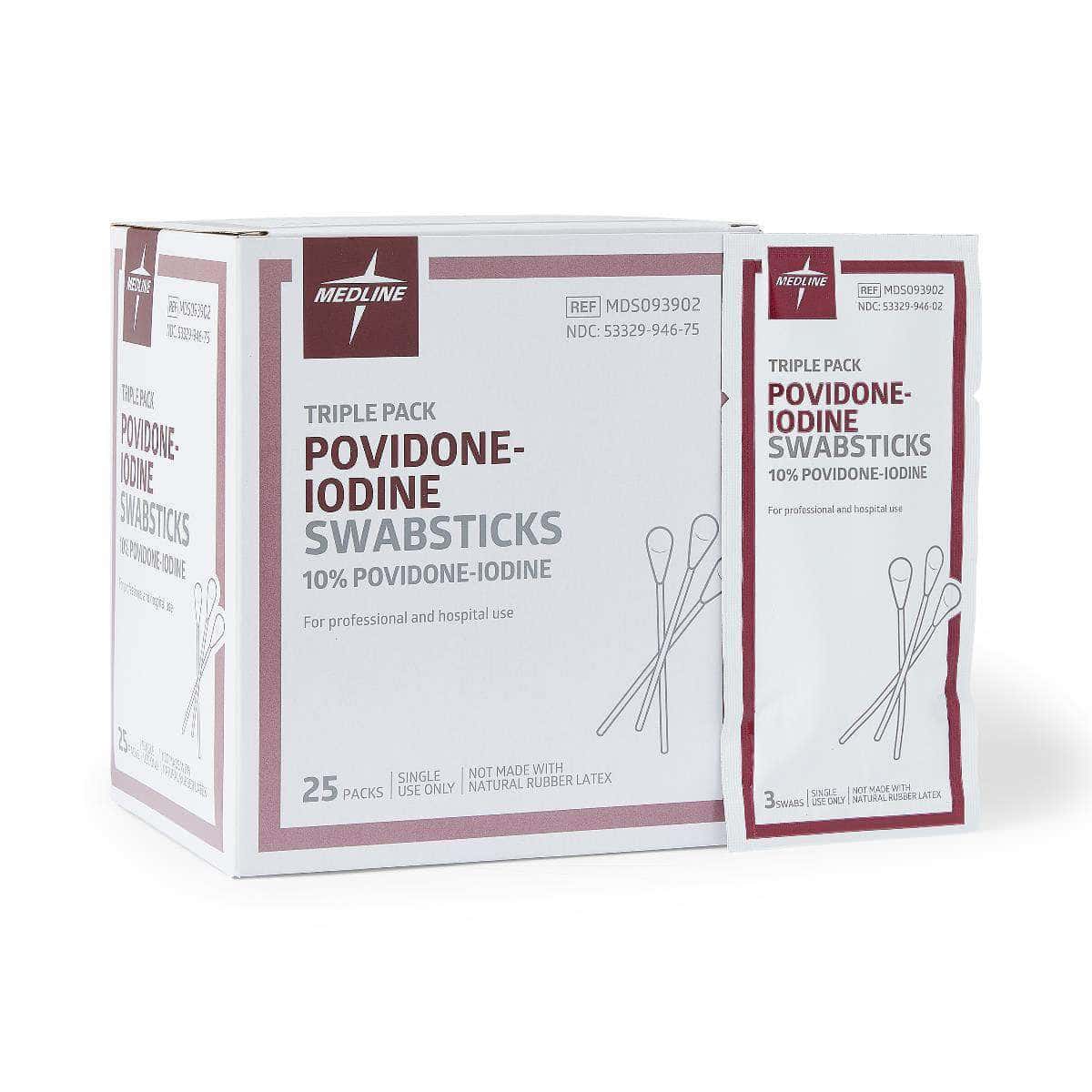Medline Povidone-Iodine PVP Swabstick - Image 2