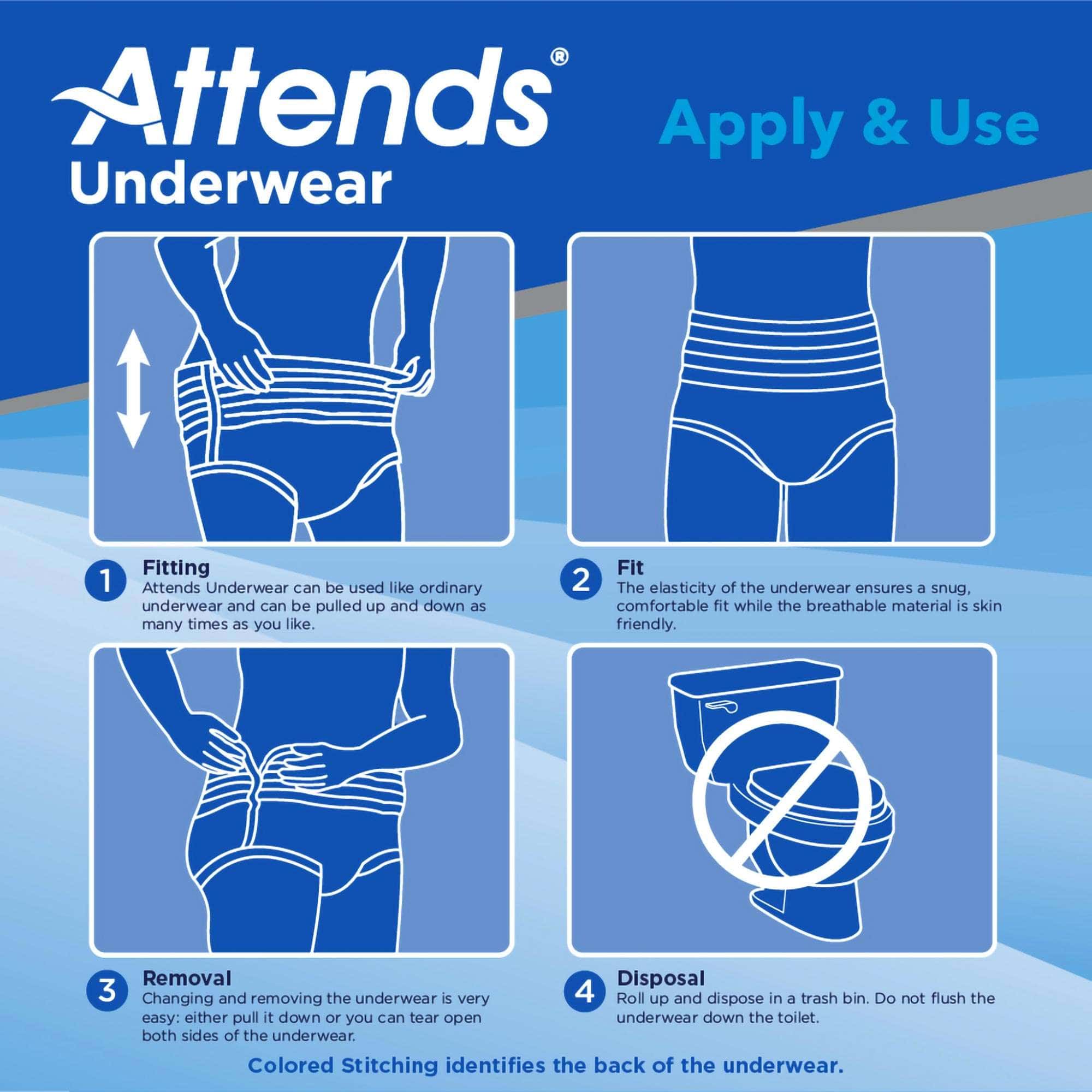 Attends Extra Absorbency Protective Underwear - Image 3