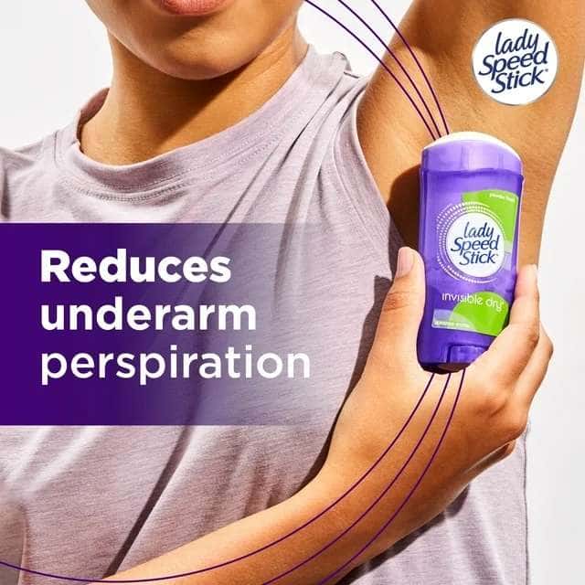 Lady Speed Stick Antiperspirant and Deodorant, Powder Fresh Scent - Image 4