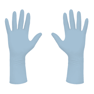 Halyard Purezero HG3 Light Blue Sterile Nitrile Gloves - Image 2