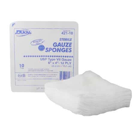 Dukal Cotton USP Type VII Gauze Sponge, Sterile - Image 3