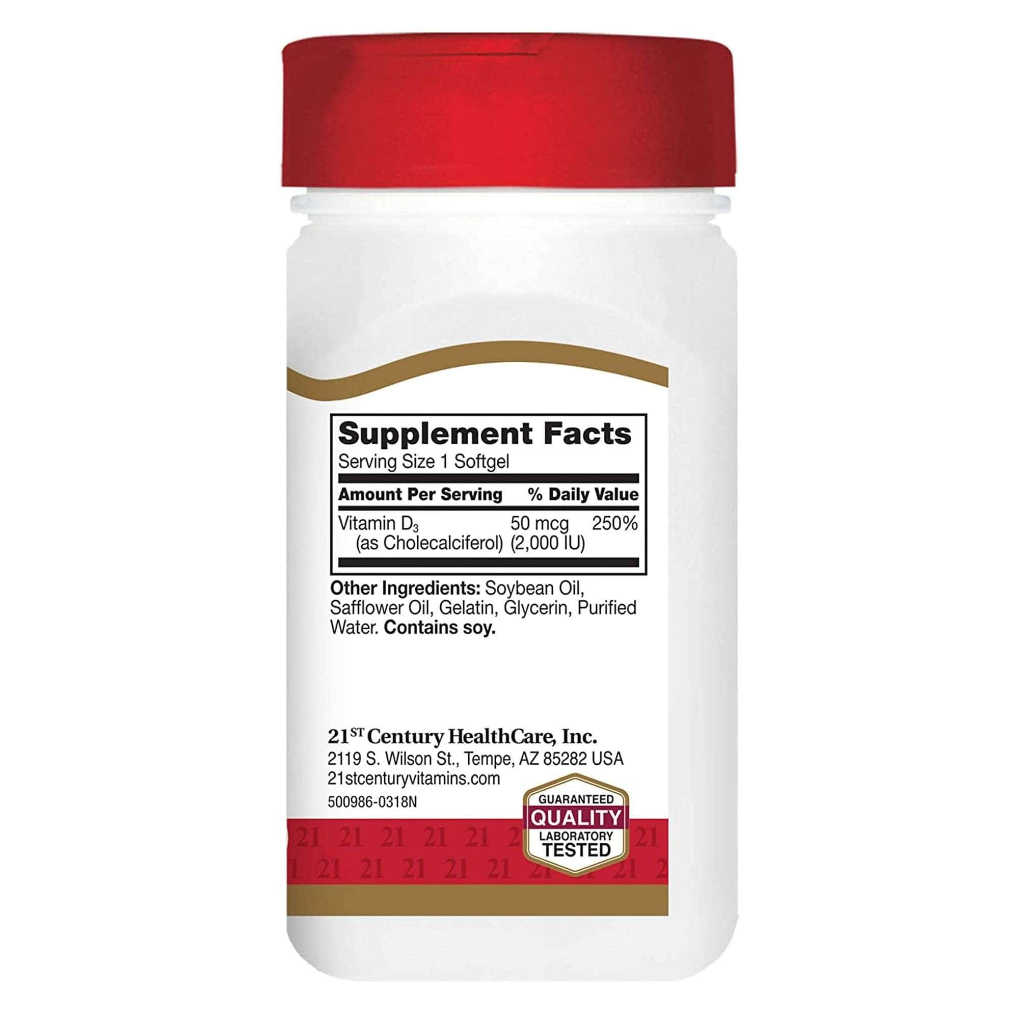 21st Century Vitamin D3 Tablets, 50 mcg - Image 3