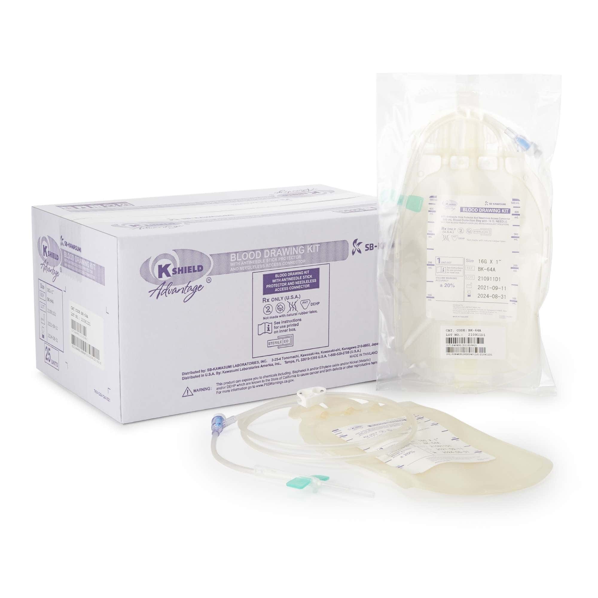 K-Shield Advantage Translucent Blood Draw Kit - Image 1