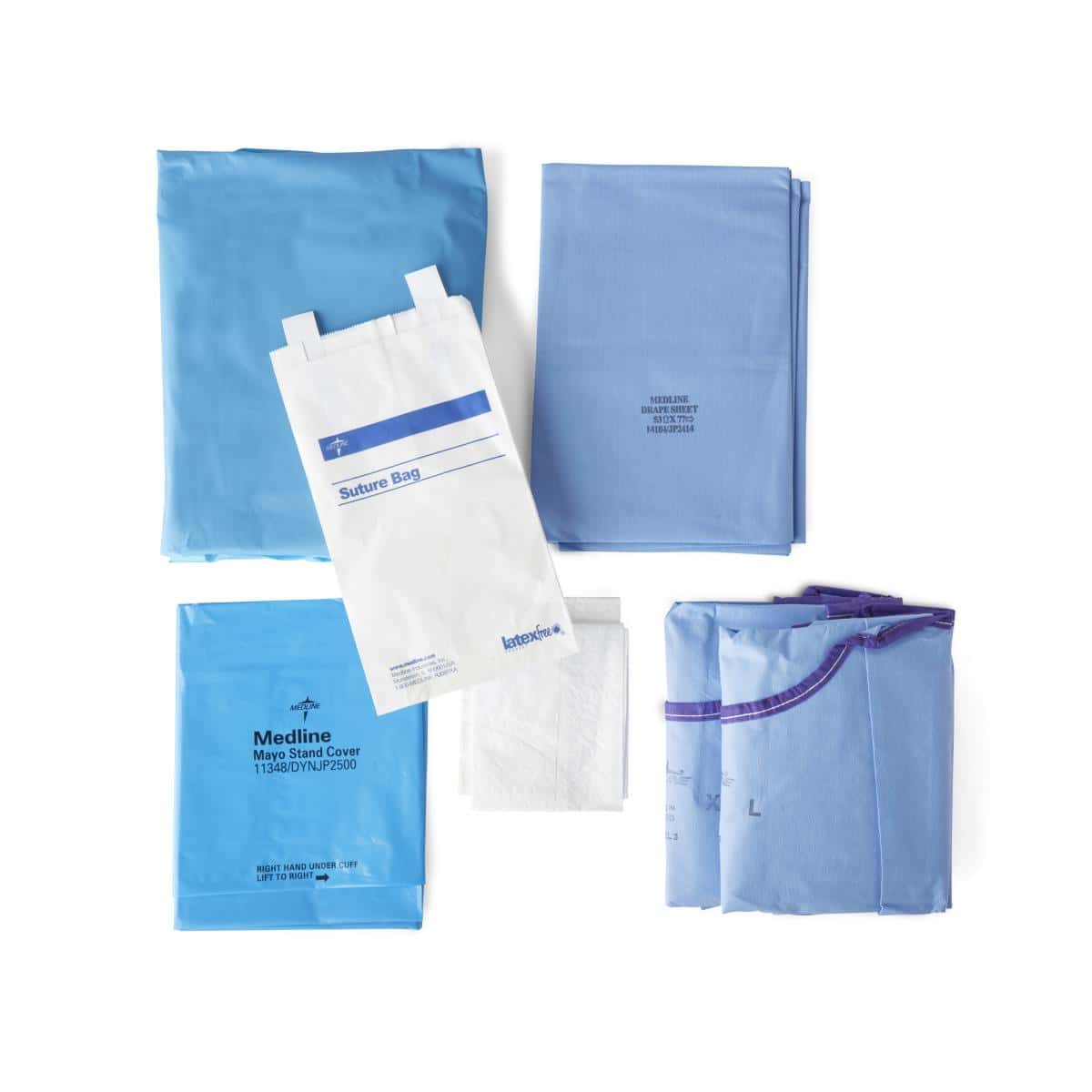 Medline Basic Pack IV with Gowns, Sirus - Case of 5 - Image 1