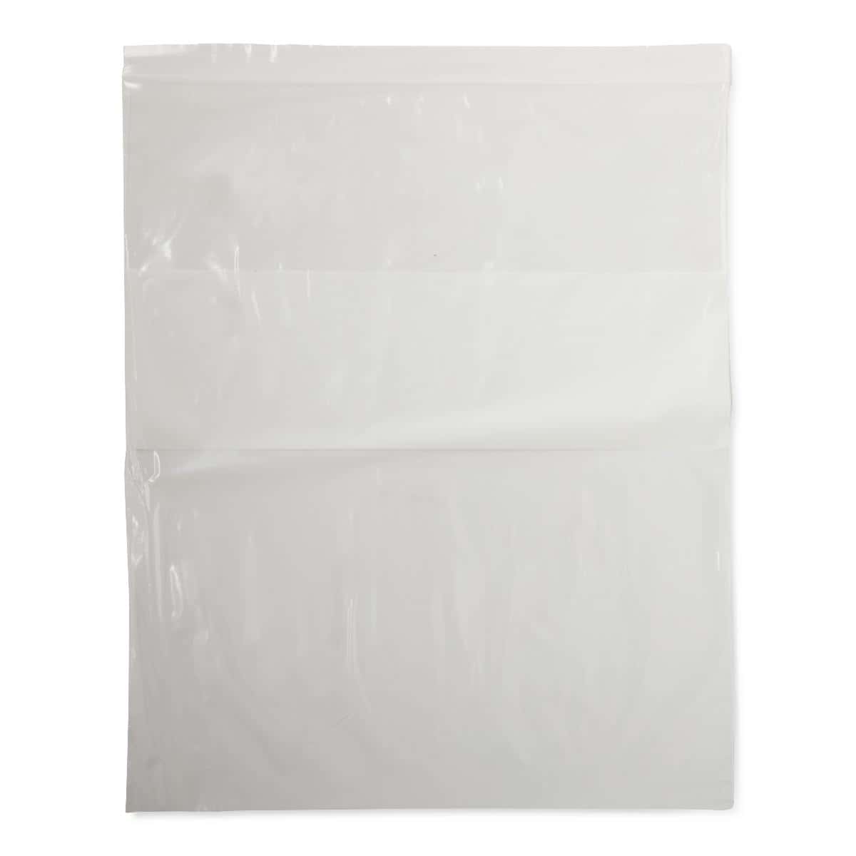 Medline Plastic Zip Closure Bags with White Write-On Block - Image 1
