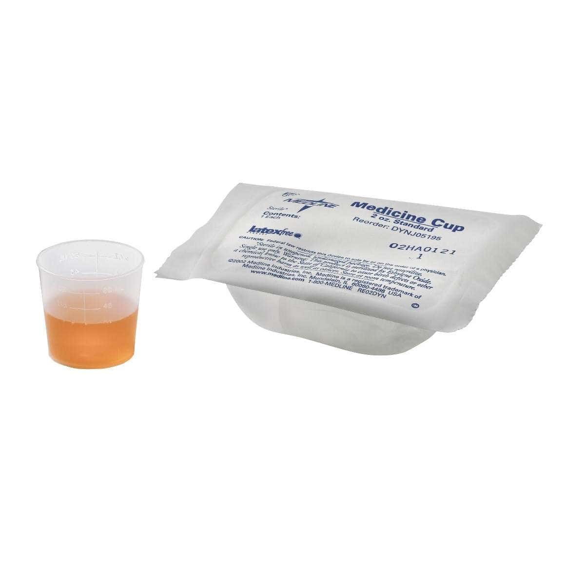 Medline Sterile Graduated Medicine Cup, 2 oz - Case of 100 - Image 2