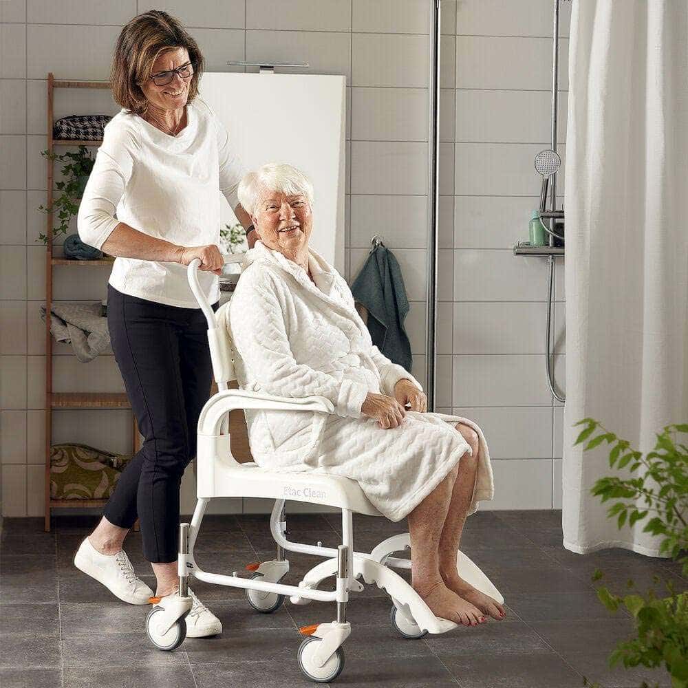 Etac Clean Height Adjustable Shower Commode Chair - Image 4