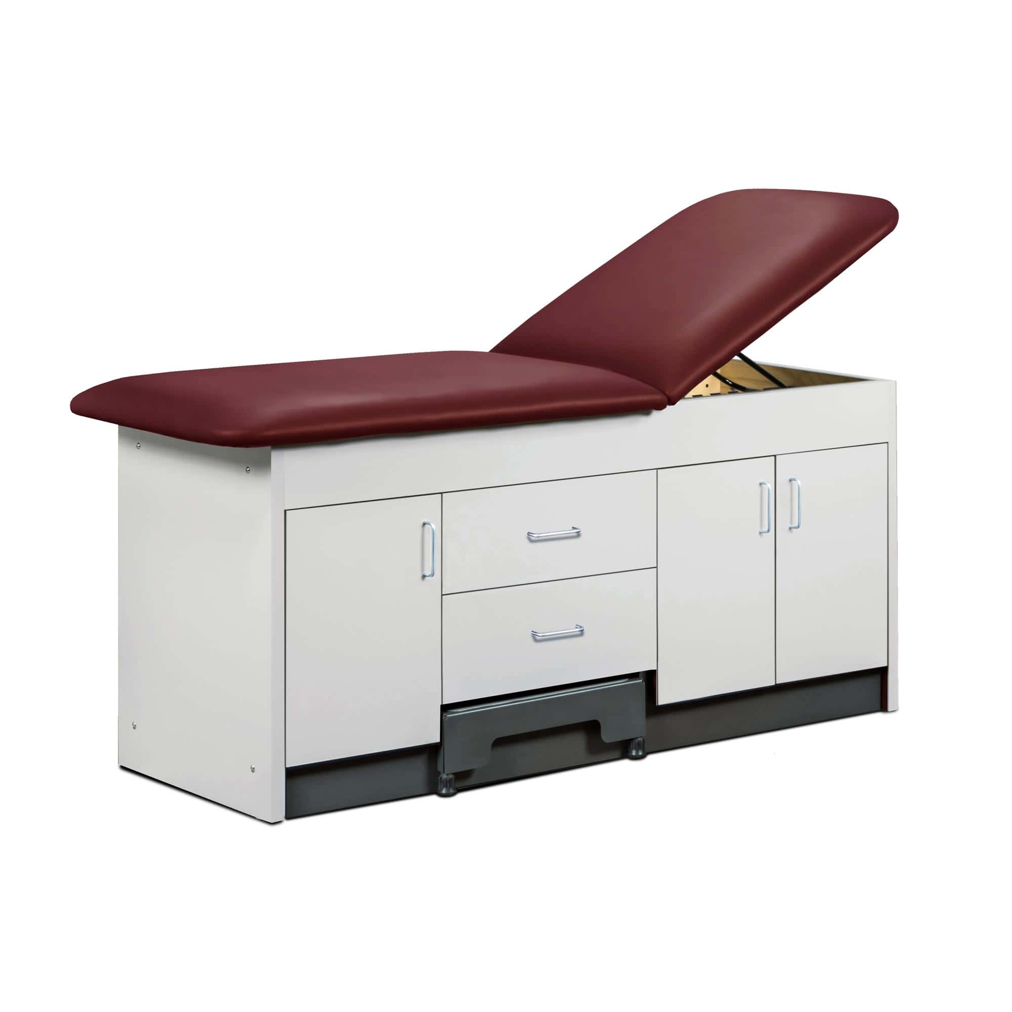 Clinton cabinet style step-up treatment table with 3-doors and 2-drawers - Image 1