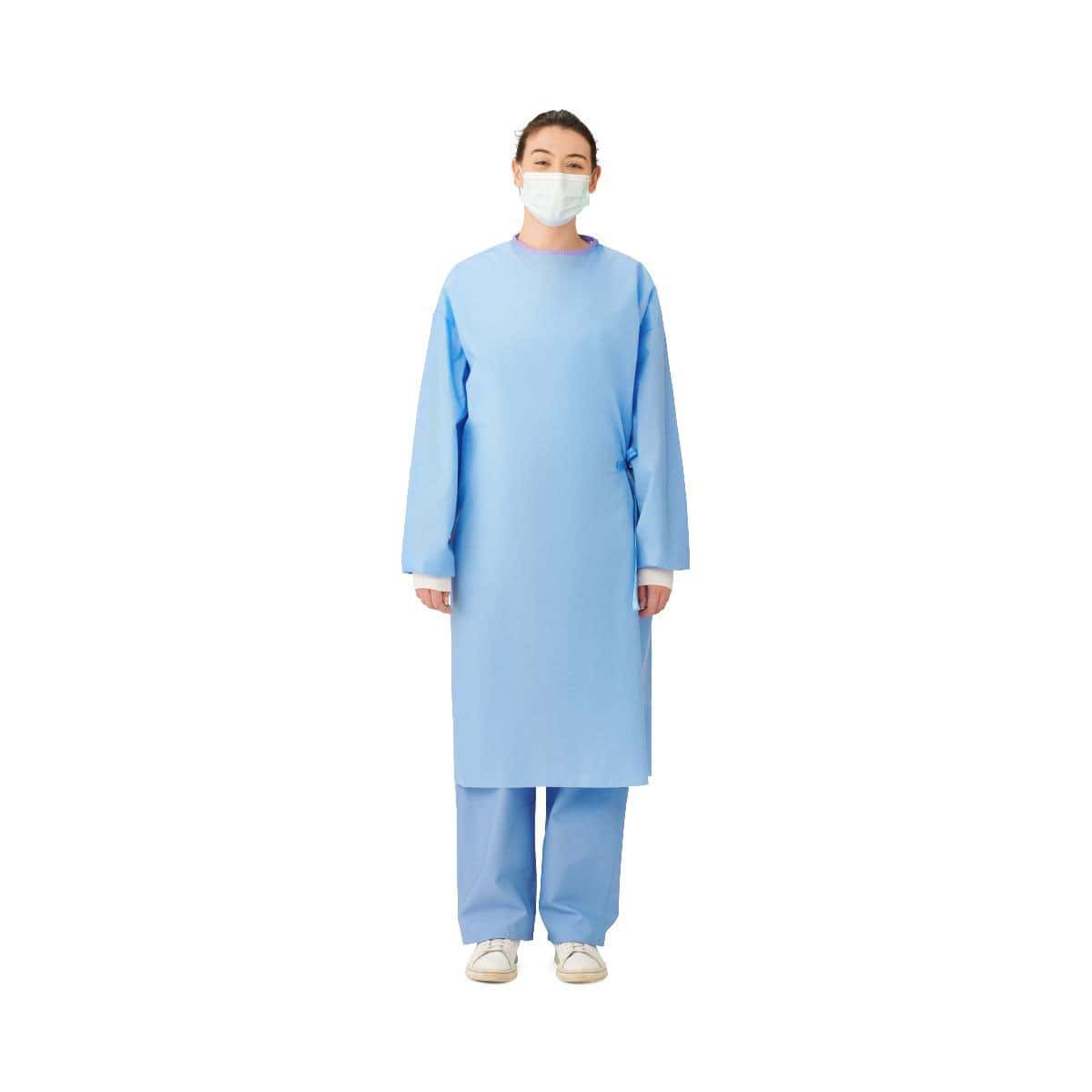 Medline Sterile Nonreinforced Sirus Surgical Gowns with Set-In Sleeves and Towel - Image 1