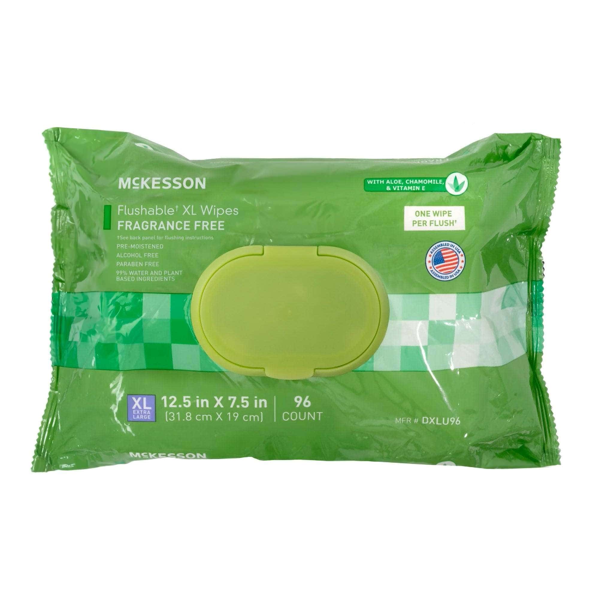 McKesson Soft Pack Flushable XL Personal Wipe - Image 2