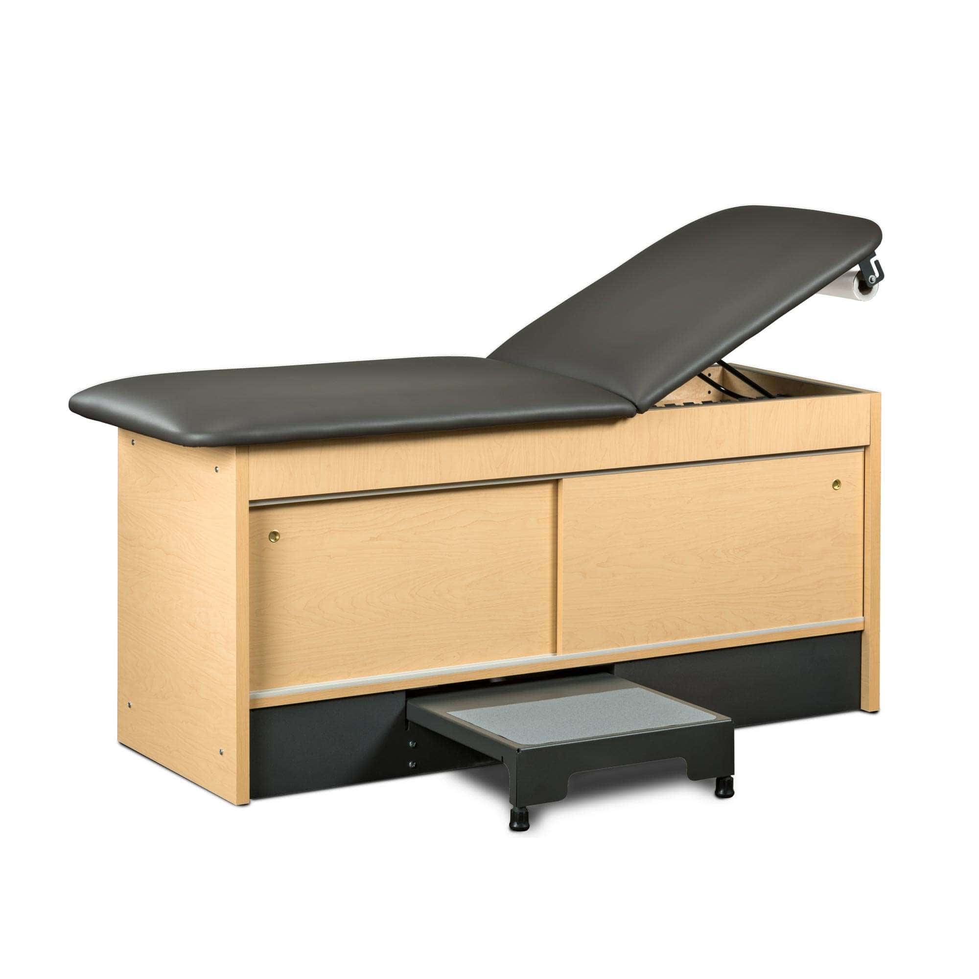 Clinton cabinet style step-up treatment table with 2 sliding doors - Image 1