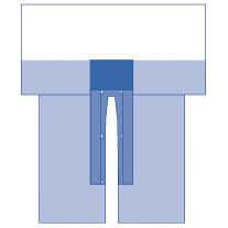 Medline CVMax Split Surgical Drape with Clear Anesthesia Screen - Case of 6 - Image 1