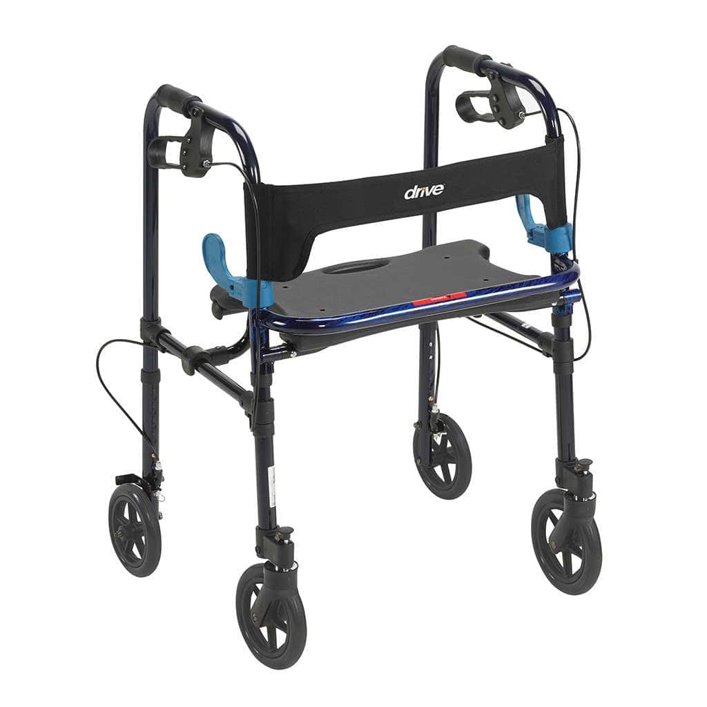 Drive Adult Clever-Lite Patient Rollator with 8" Wheels, 300 lb Capacity - Image 1