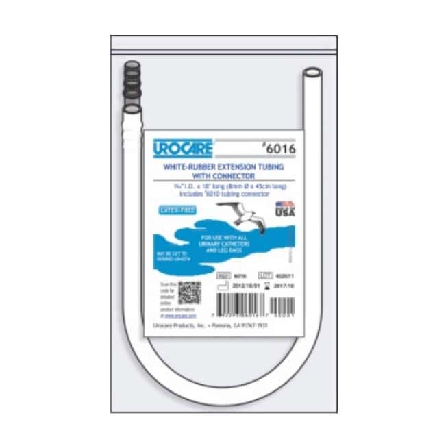 Urocare White Rubber Extension Tubing with Connector - Image 2