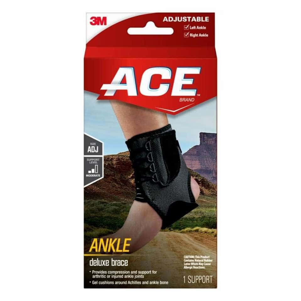 3M Ace Deluxe Adjustable Ankle Brace - Image 1
