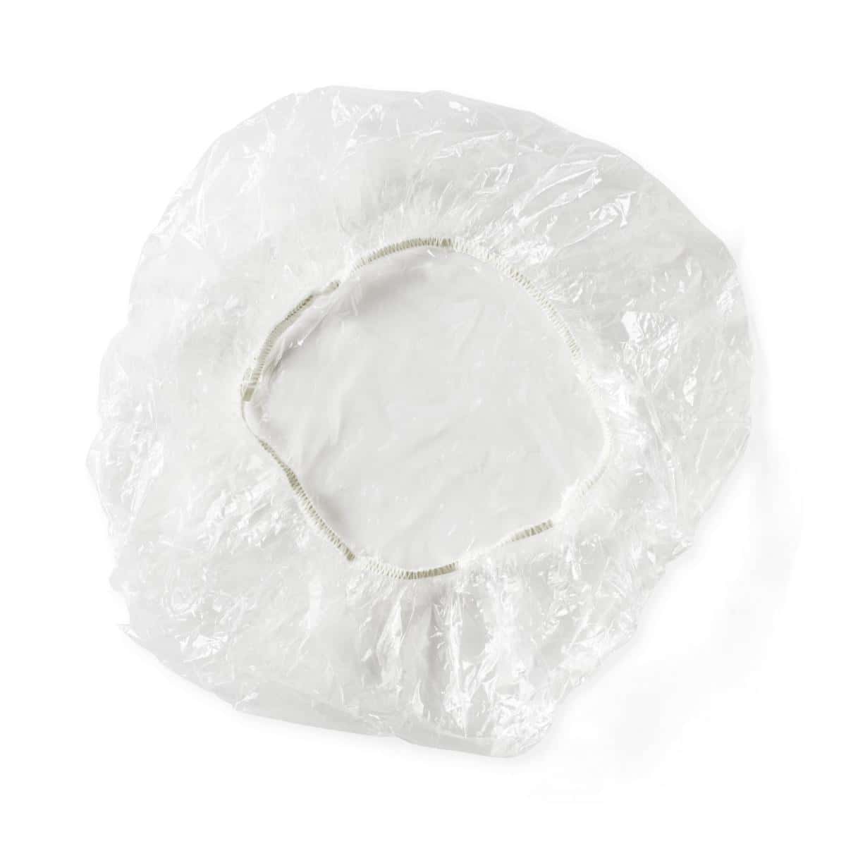 Medline Single-Use Clear Plastic Shower Cap - Image 2