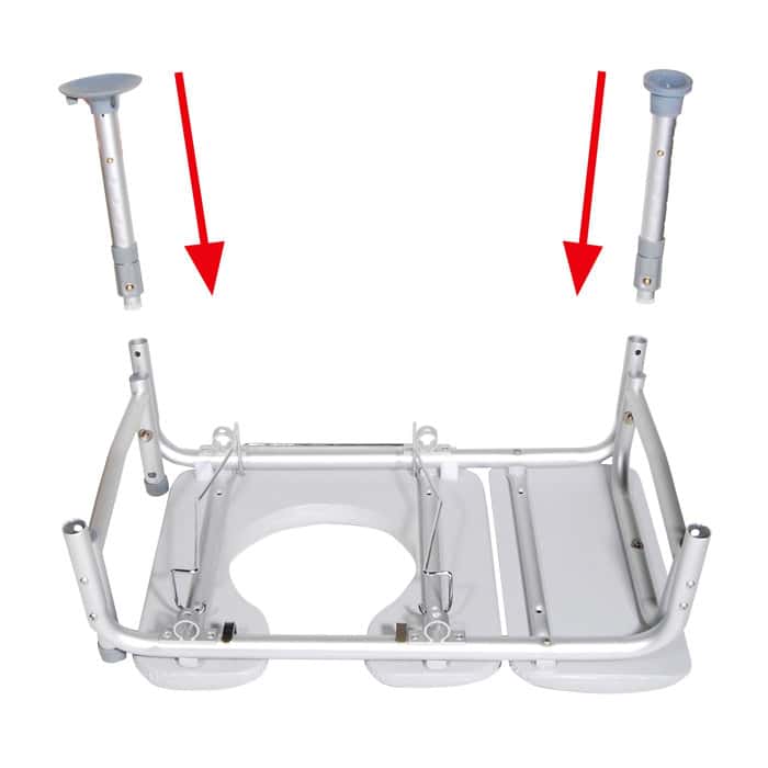 Drive combination padded transfer bench-commode - Image 4