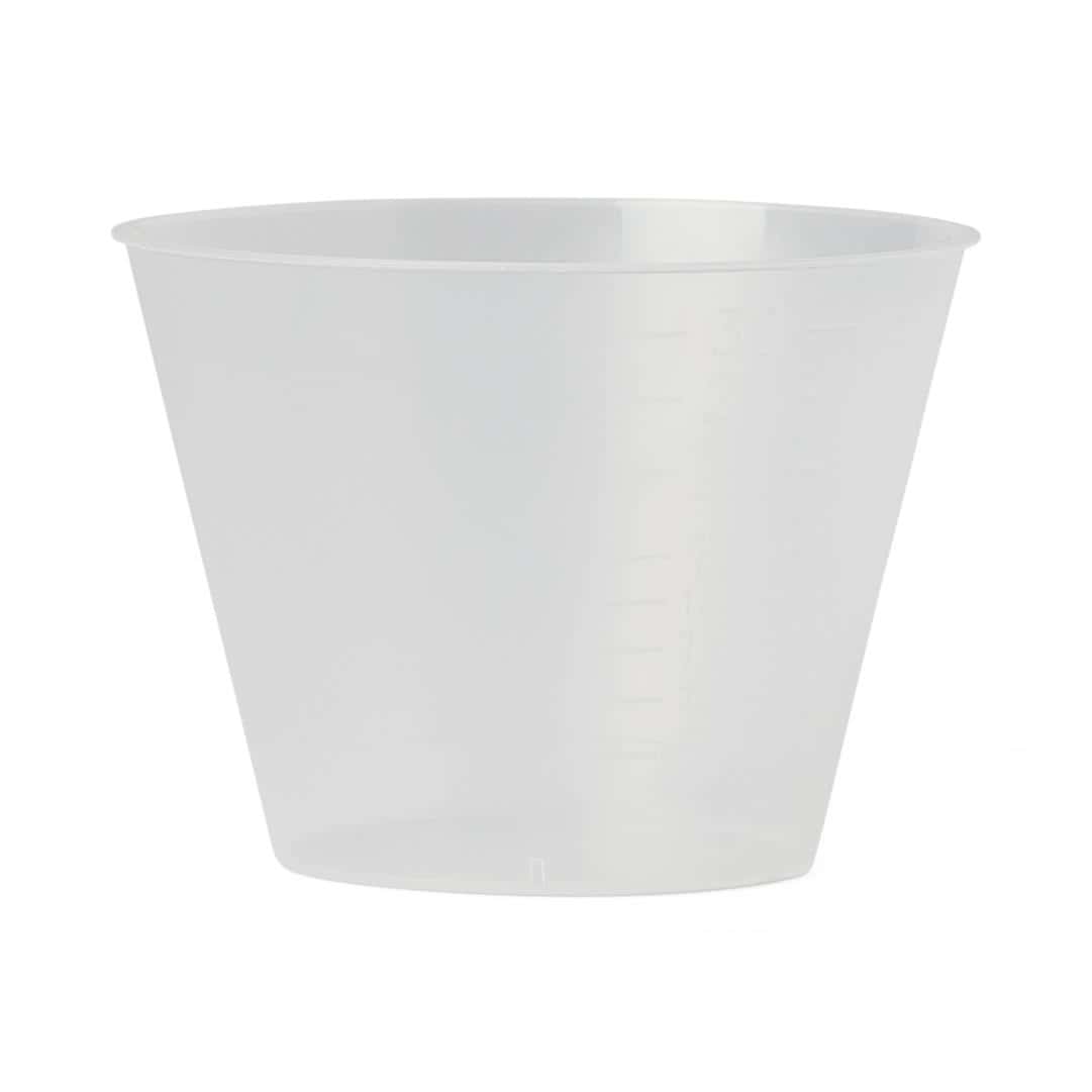 Medline Graduated Plastic Disposable Medicine Cup, 2 oz, Translucent - Case of 1840 - Image 3