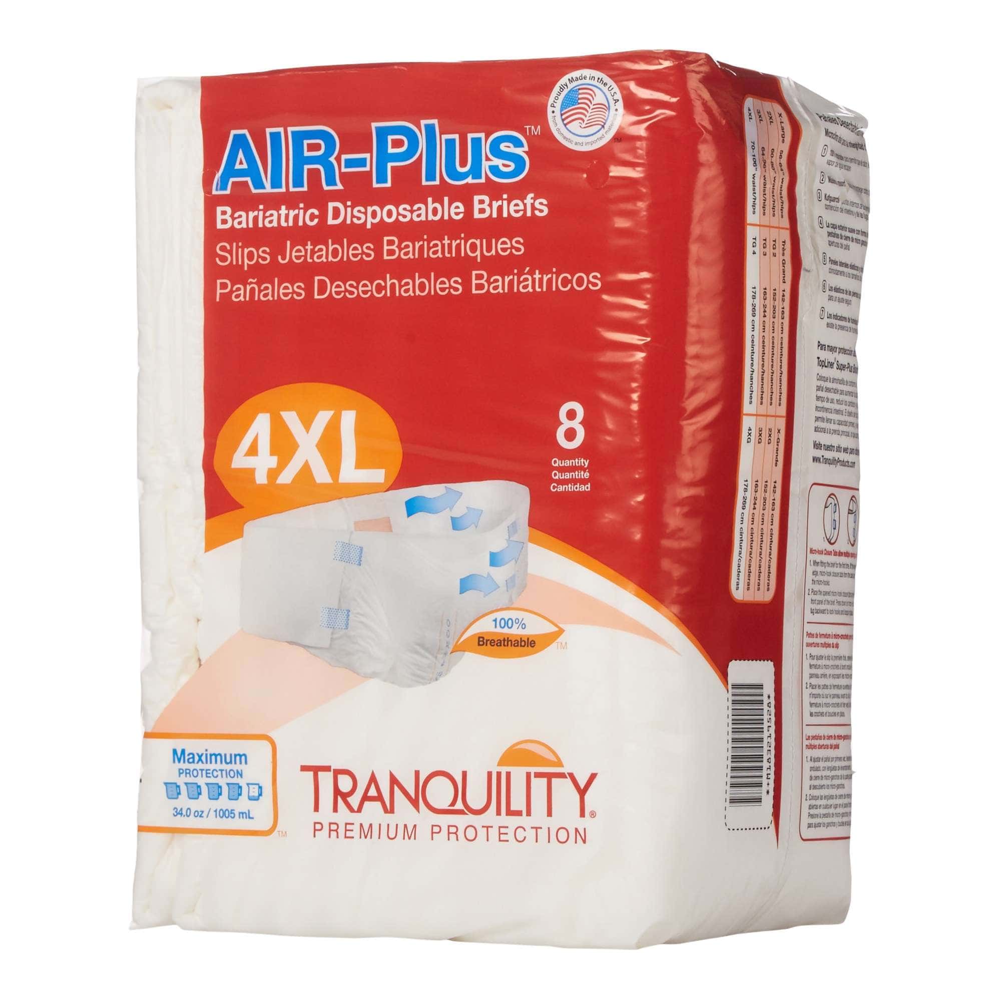 Tranquility AIR-Plus Bariatric Adult Briefs - Image 3