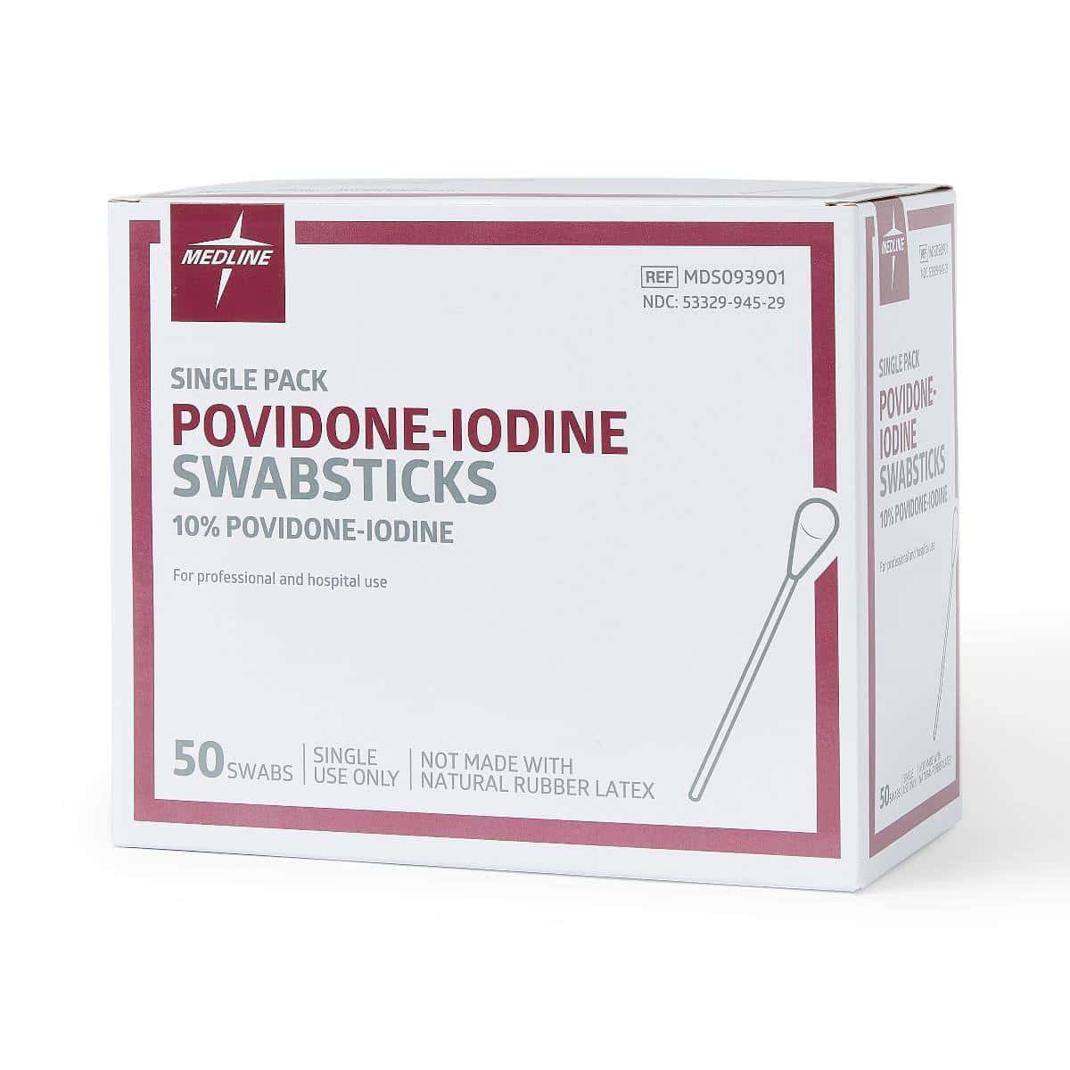 Medline Povidone-Iodine PVP Swabstick - Image 3
