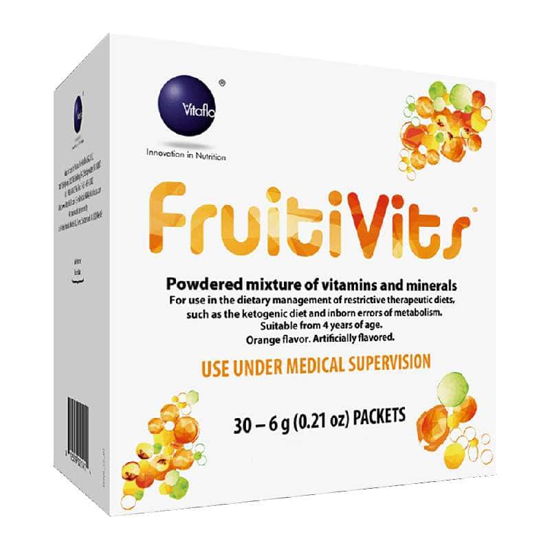 Vitaflo FruitiVits Ketogenic Oral Supplement, Orange Flavor - Image 1