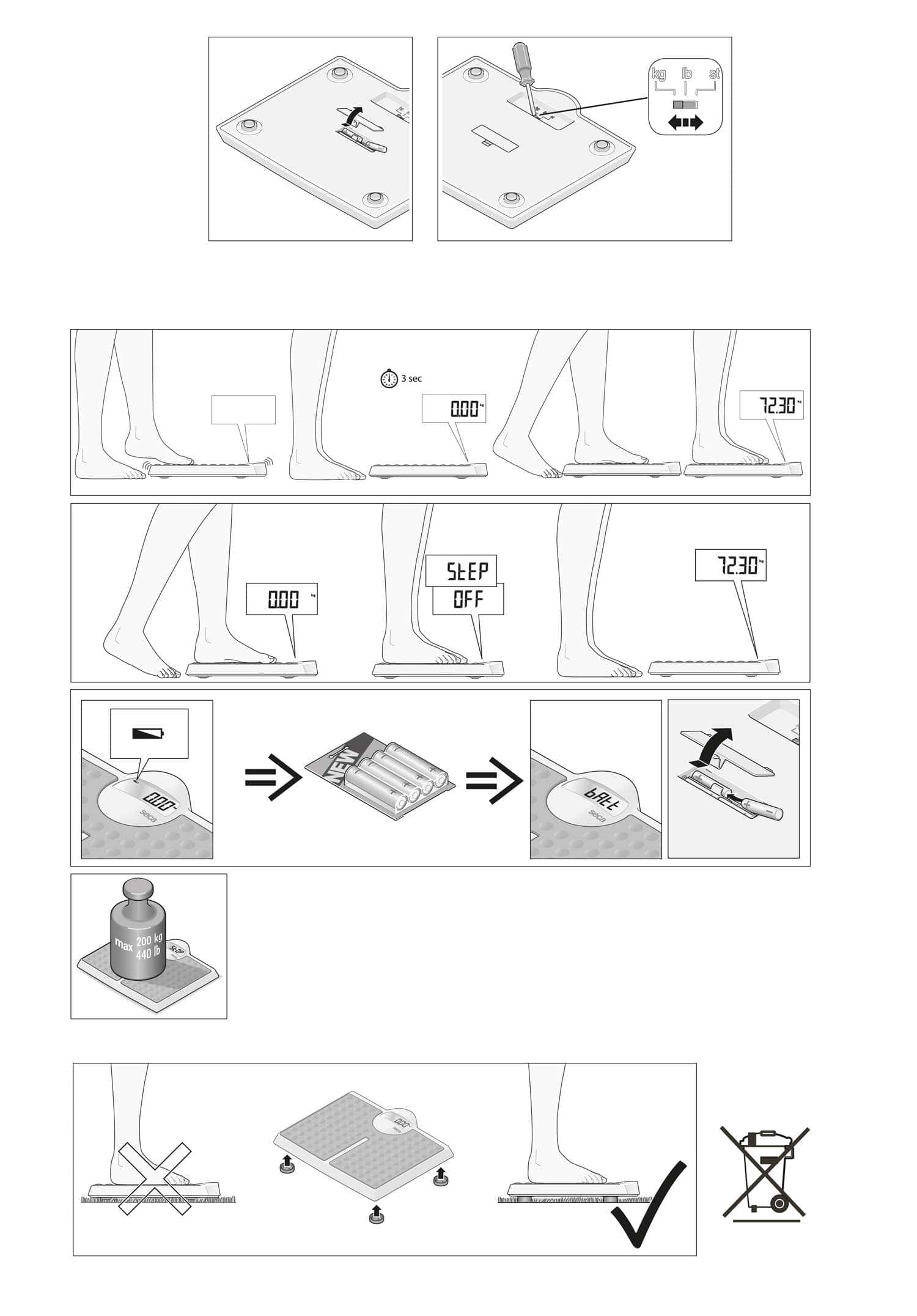 Seca 813 - High Capacity Digital Flat Scale for Individual Patient Use - Image 3