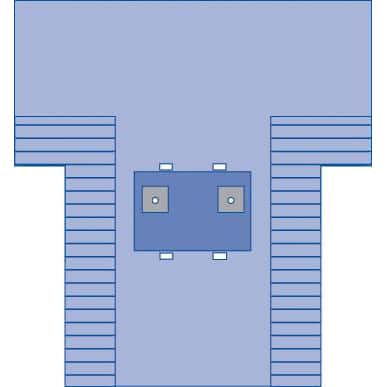 Medline Sterile Bilateral Limb T-Drape - Image 1