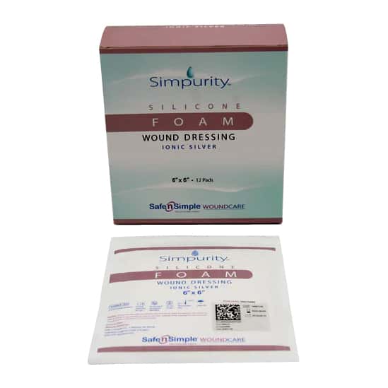 Simpurity Silver Silicone Foam Dressing - Image 2