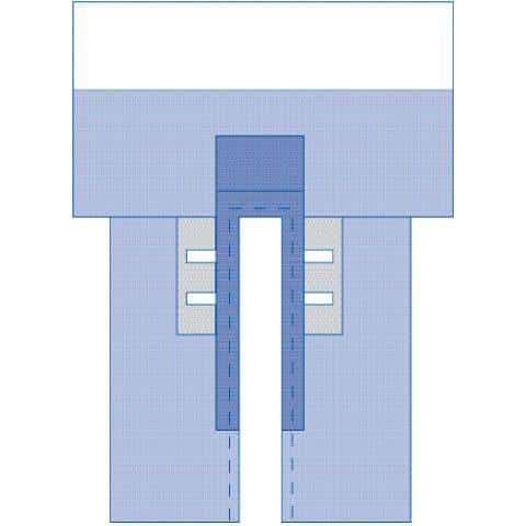 Medline Sterile CV Split Surgical Drape with Clear Anesthesia Pouch - Case of 12 - Image 1