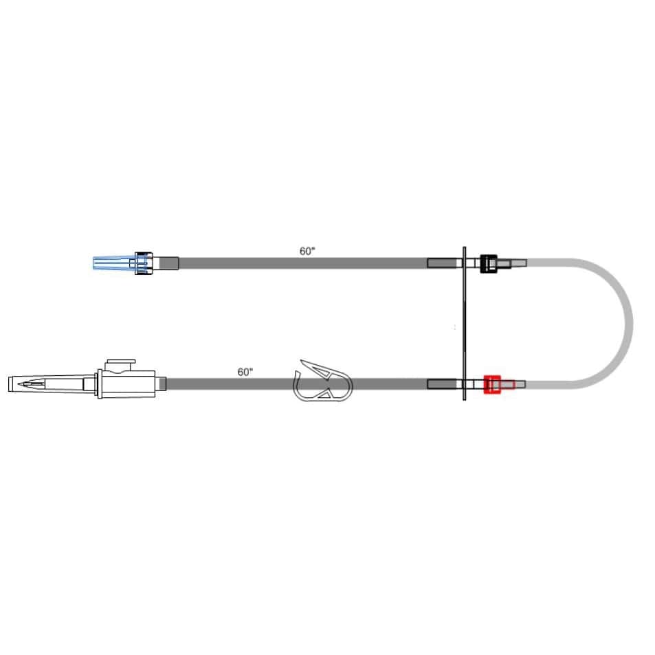 PharmAssist Heavy Duty Single Lead Tubing Set - Case of 30 - Image 3