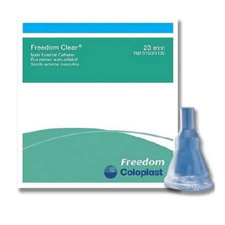 Freedom Clear Silicone Male External Catheter - Image 1