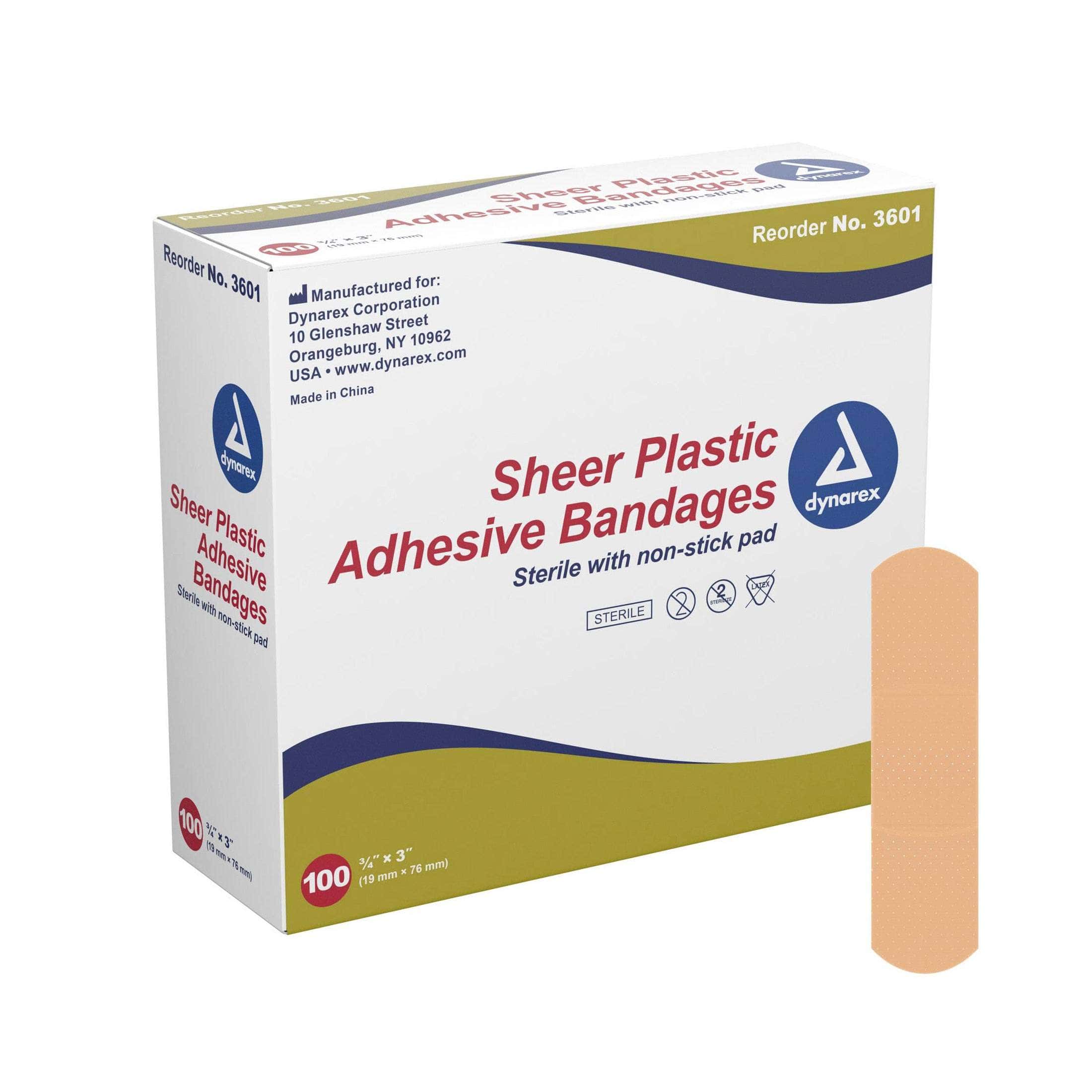 Dynarex Sheer Plastic Adhesive Bandage - Image 1