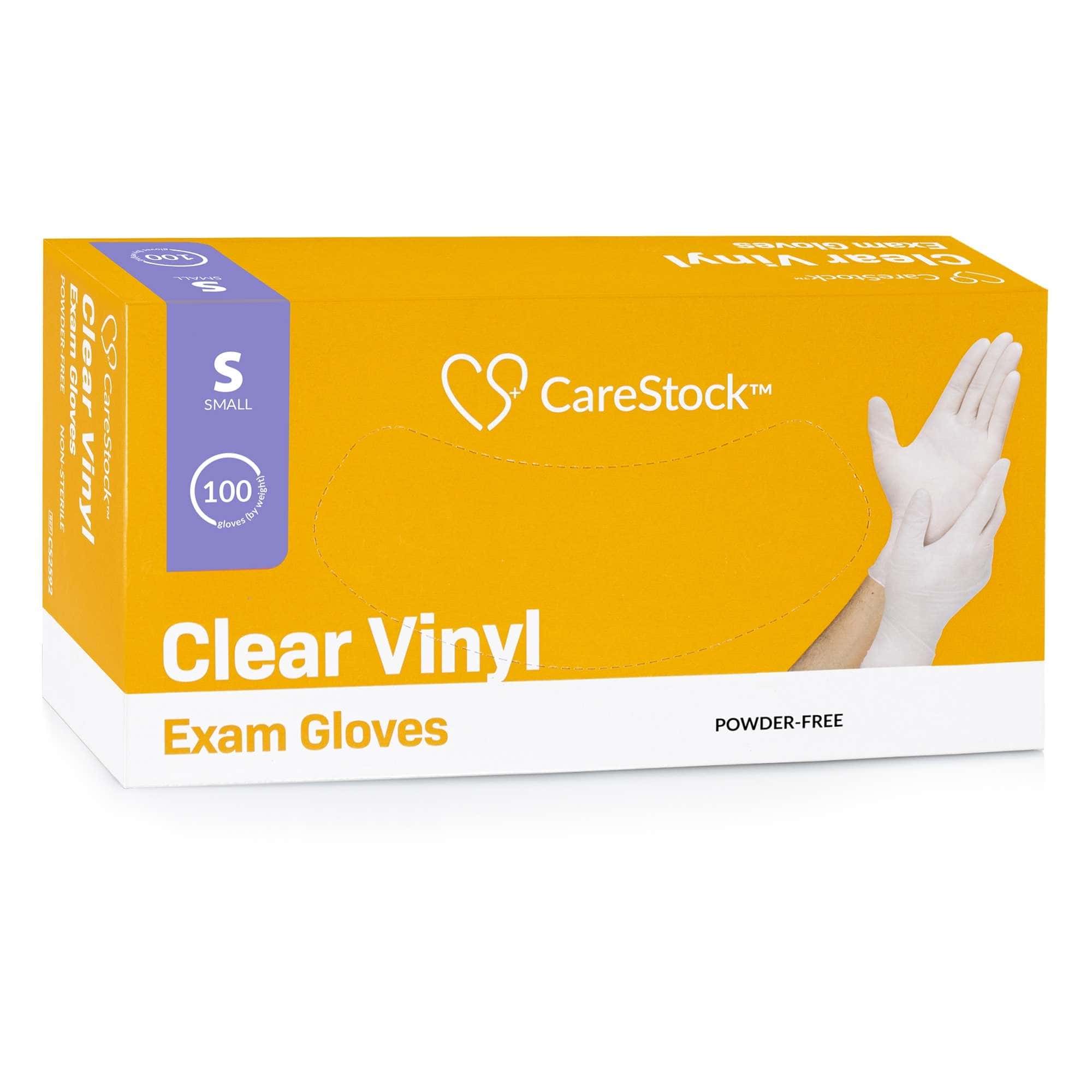 CareStock Clear Vinyl Exam Gloves - Image 1