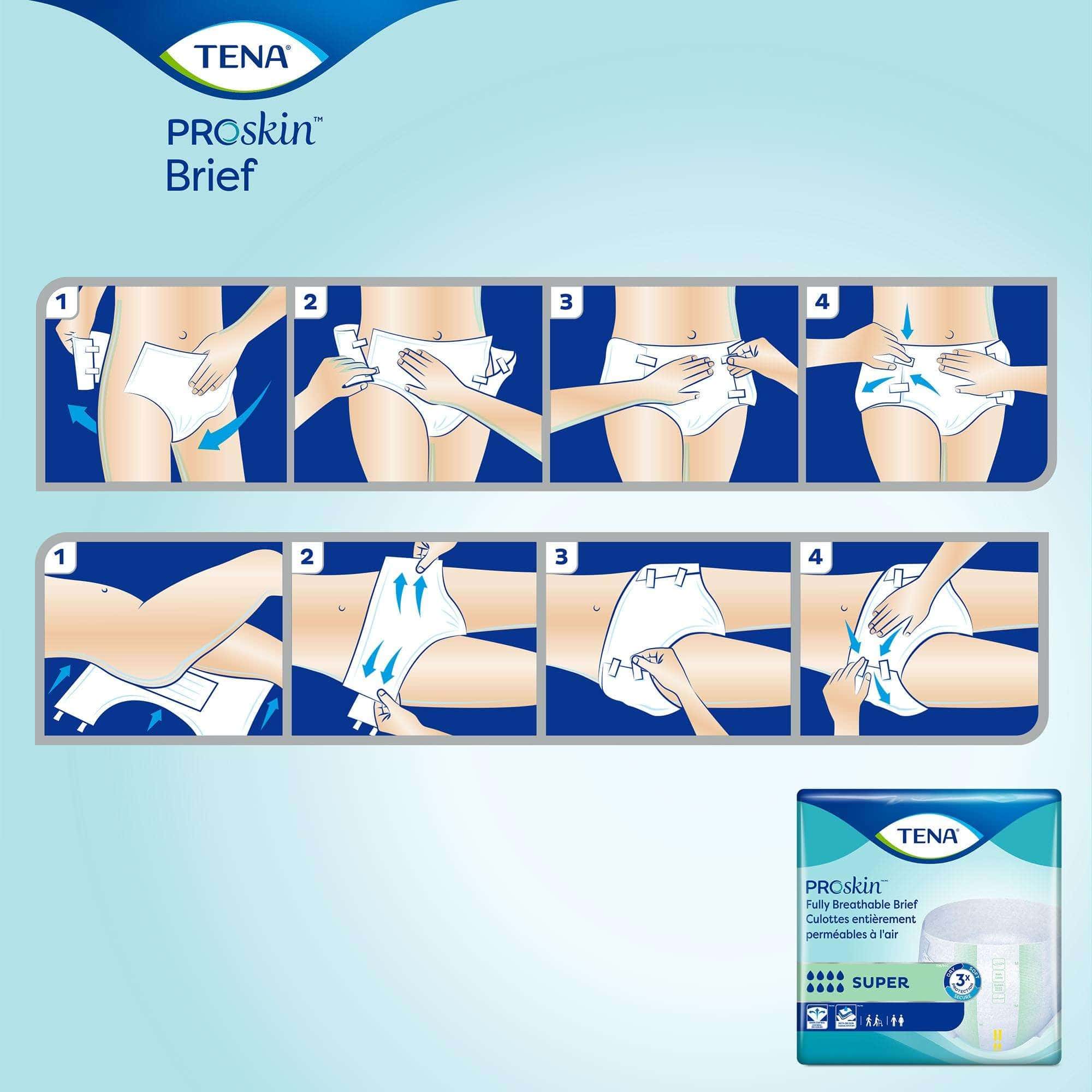 TENA ProSkin Super Incontinence Briefs - Image 4
