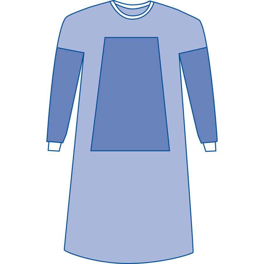 Medline Aurora Fabric-Reinforced Gown - Image 1