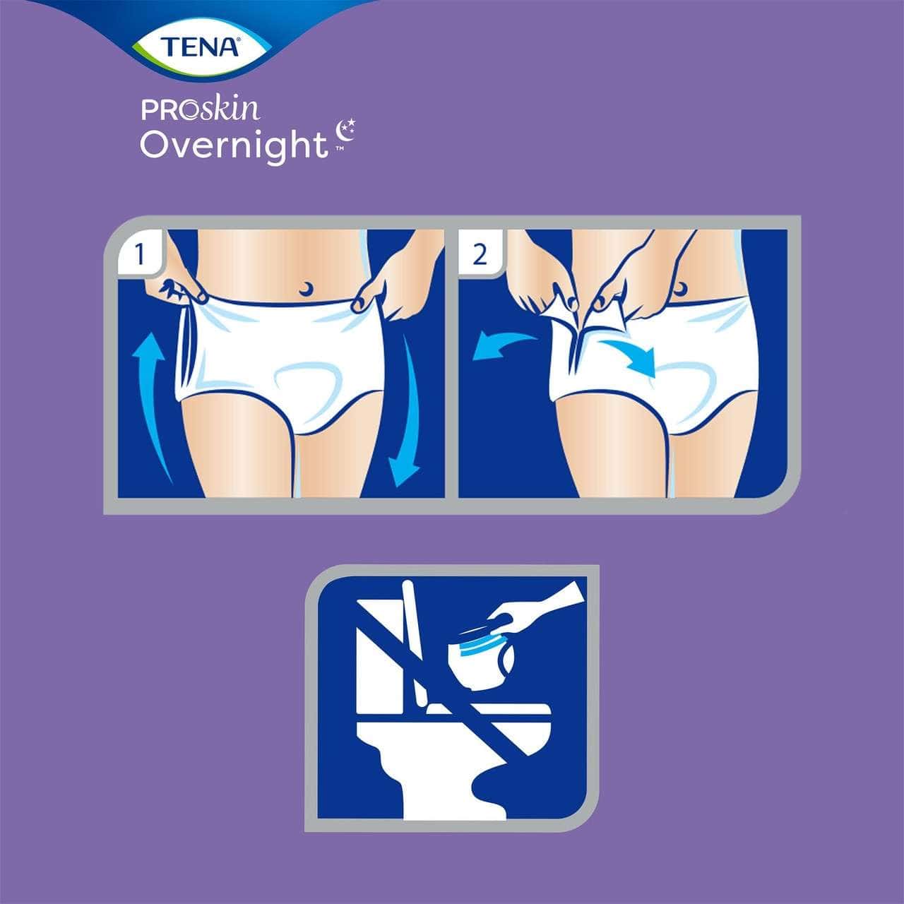 TENA ProSkin Overnight Super Protective Adult Underwear - Image 3