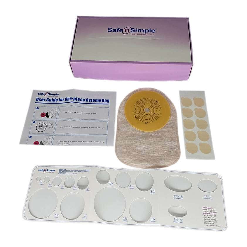 Safe N Simple Opaque One-Piece System Closed End Pouch - Image 1