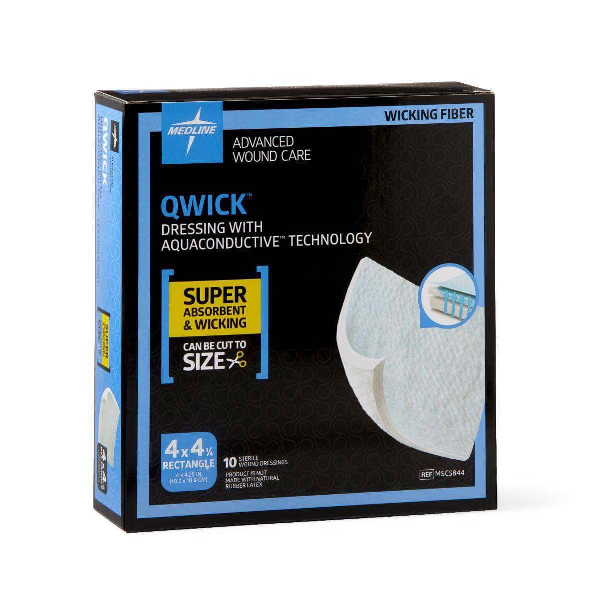 Medline Qwick Non-adhesive Superabsorbent Wound Dressings - Image 3