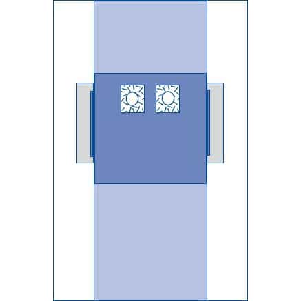 Medline Femoral Angiography Surgical Drape with Pouches, 77 x 135 Inch - Image 2