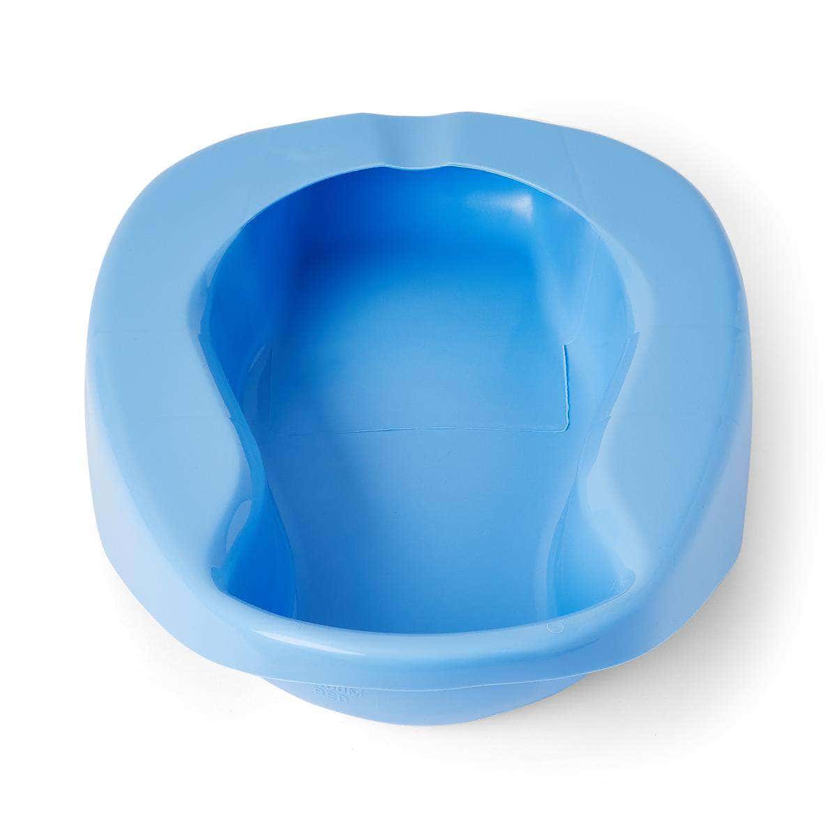 Medline Autoclavable Bedpan, Pontoon, Blue - Case of 12 - Image 1