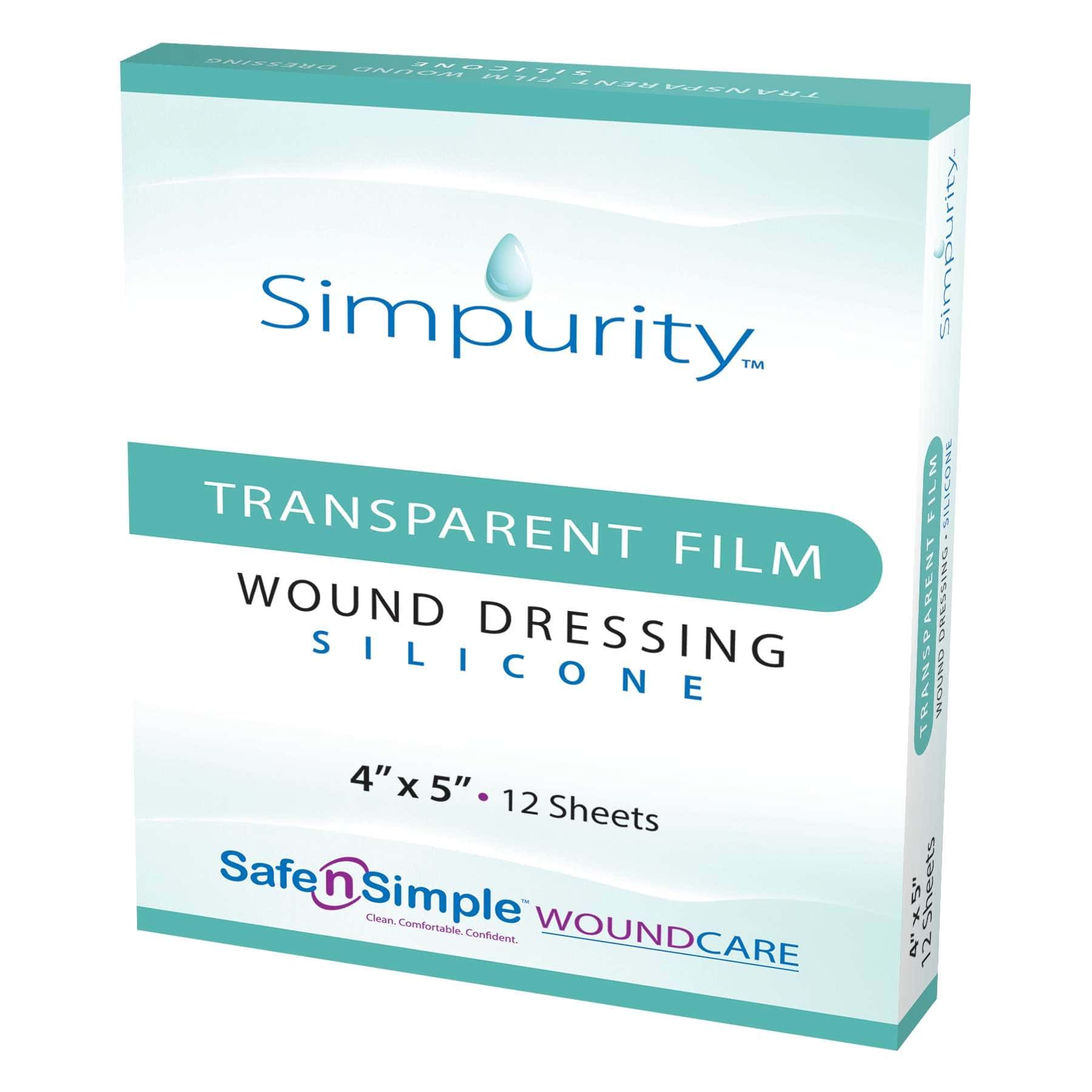 Simpurity Transparent Film Silicone Foam Wound Dressing - Image 1