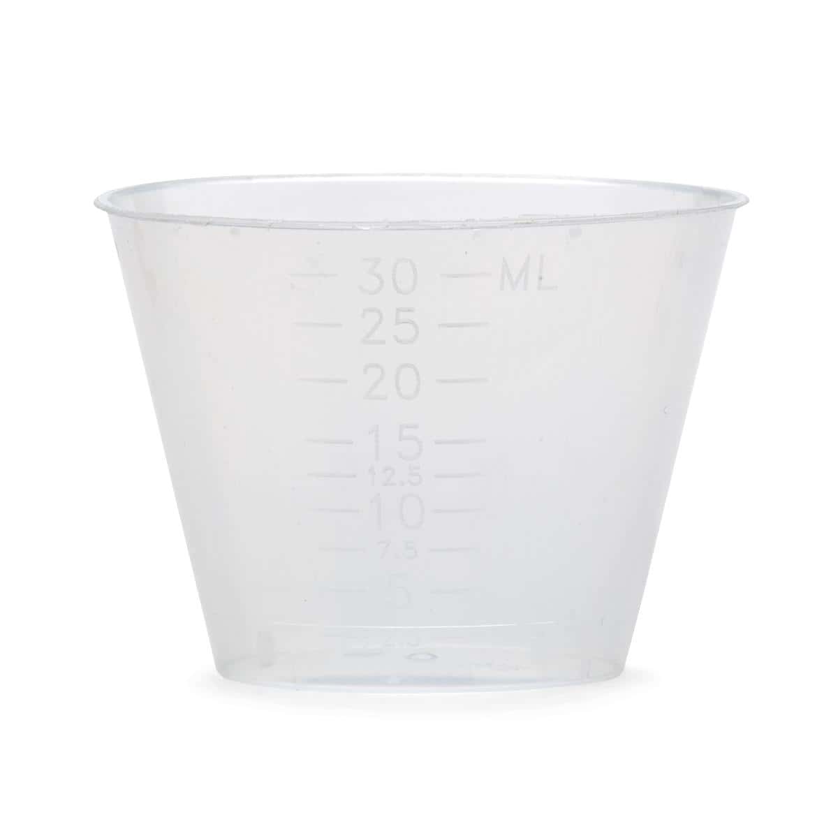 Medline Graduated Plastic Disposable Medicine Cup, 2 oz, Translucent - Case of 1840 - Image 1