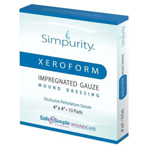 Simpurity XeroForm Petrolatum Impregnated Gauze Wound Dressing - Image 4