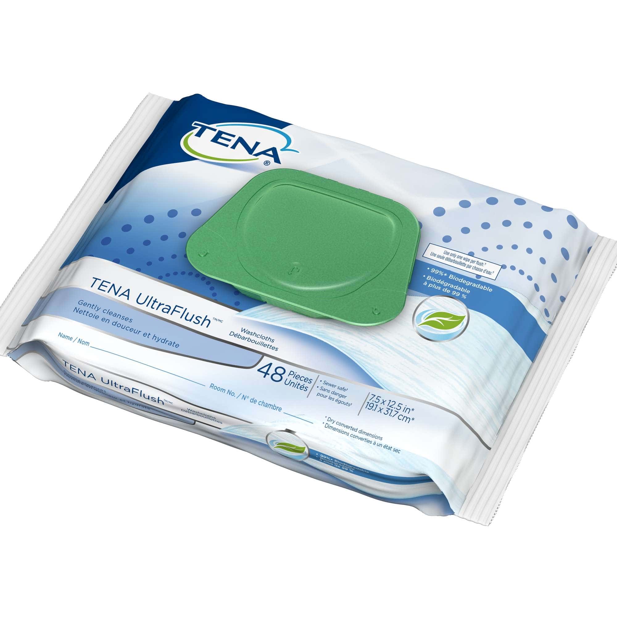 TENA ProSkin UltraFlush Washcloths - Image 1