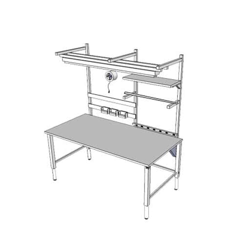 Accella Adjustable Workbench with 4 Legs - Image 1