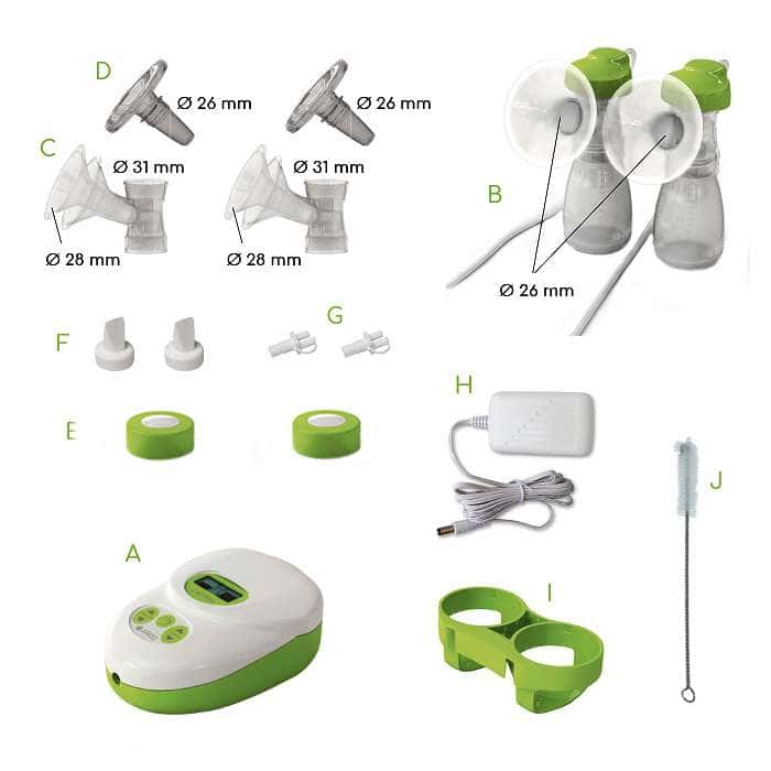 Calypso Essentials Double Electric Breast Pump Kit - Image 2