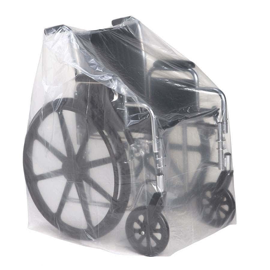 Medline Clear Equipment and Cart Cover - Roll of 100 - Image 2